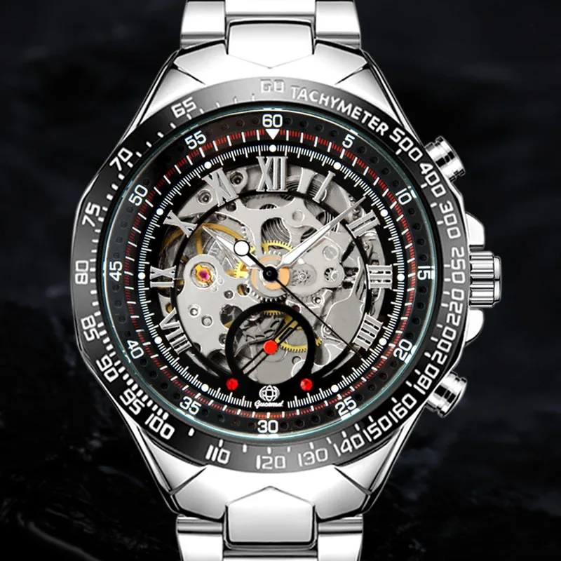 Skeleton Automatic Mechanical Watches for Men Top Brand Luxury ...