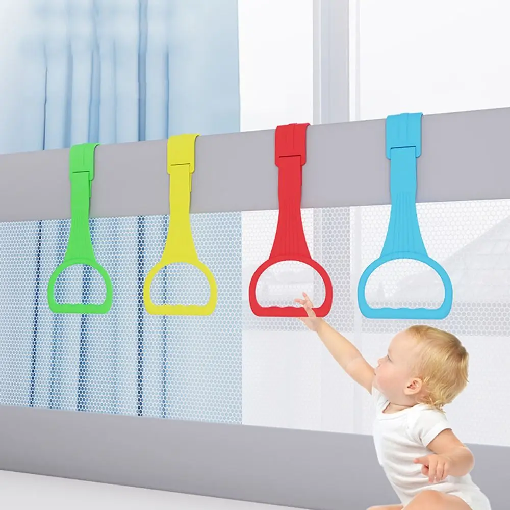 Bed Accessories Pull Ring for Playpen Baby Toys Solid Color Plastic Stroller Toy Ring Hanging Pendants baby playpen