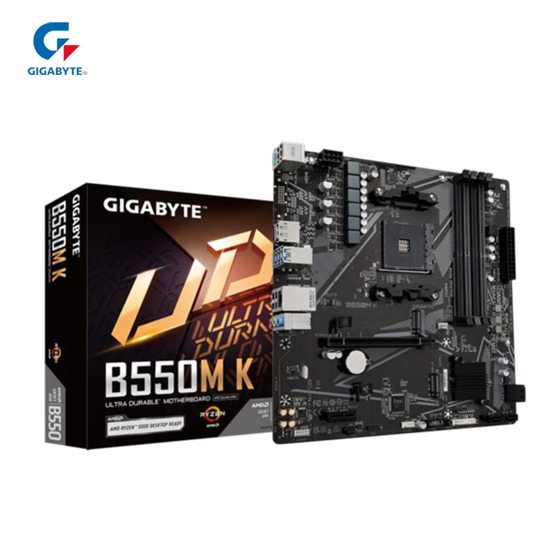 AMD Ryzen 5 5500, GIGABYTE B550M K 마더보드, 16G(8G * 2) DDR4 3200 RAM, CPU AM4, mae 5500 프로세서 메모리 키트