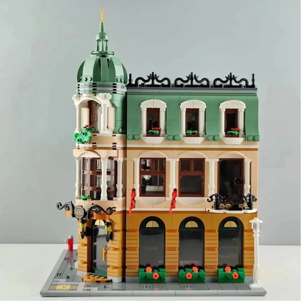 Building Block Toys Building Toy Set In Stock Creative Expert 10297 Boutique Hotel Model Modular Houses Building Blocks Bricks Toys for Children Adults Gifts