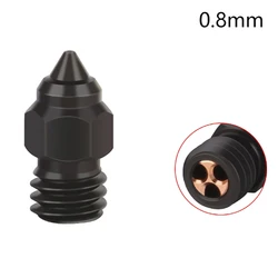 Upgraded Chrome Zirconium Copper Brass 3D Printer Nozzle - A8
