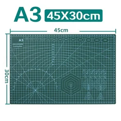 Double-Sided Self-Healing PVC Cutting Mat for DIY Crafts and Art Projects (A3)