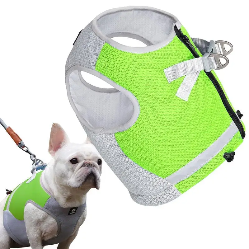 

Dog Cooling Vest Harness 3-Layer Cooling Fabric Cooling Harness For Dogs Comfortable Puppy Vests With Reflective Strips And