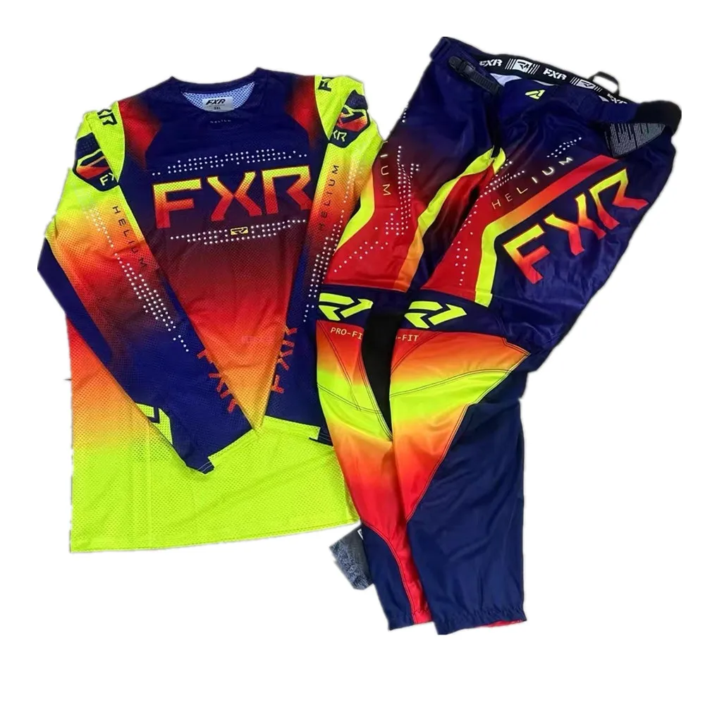 FXR off-road vehicle suit riding suit set men's breathable off-road motorcycle racing customization motocross gear set