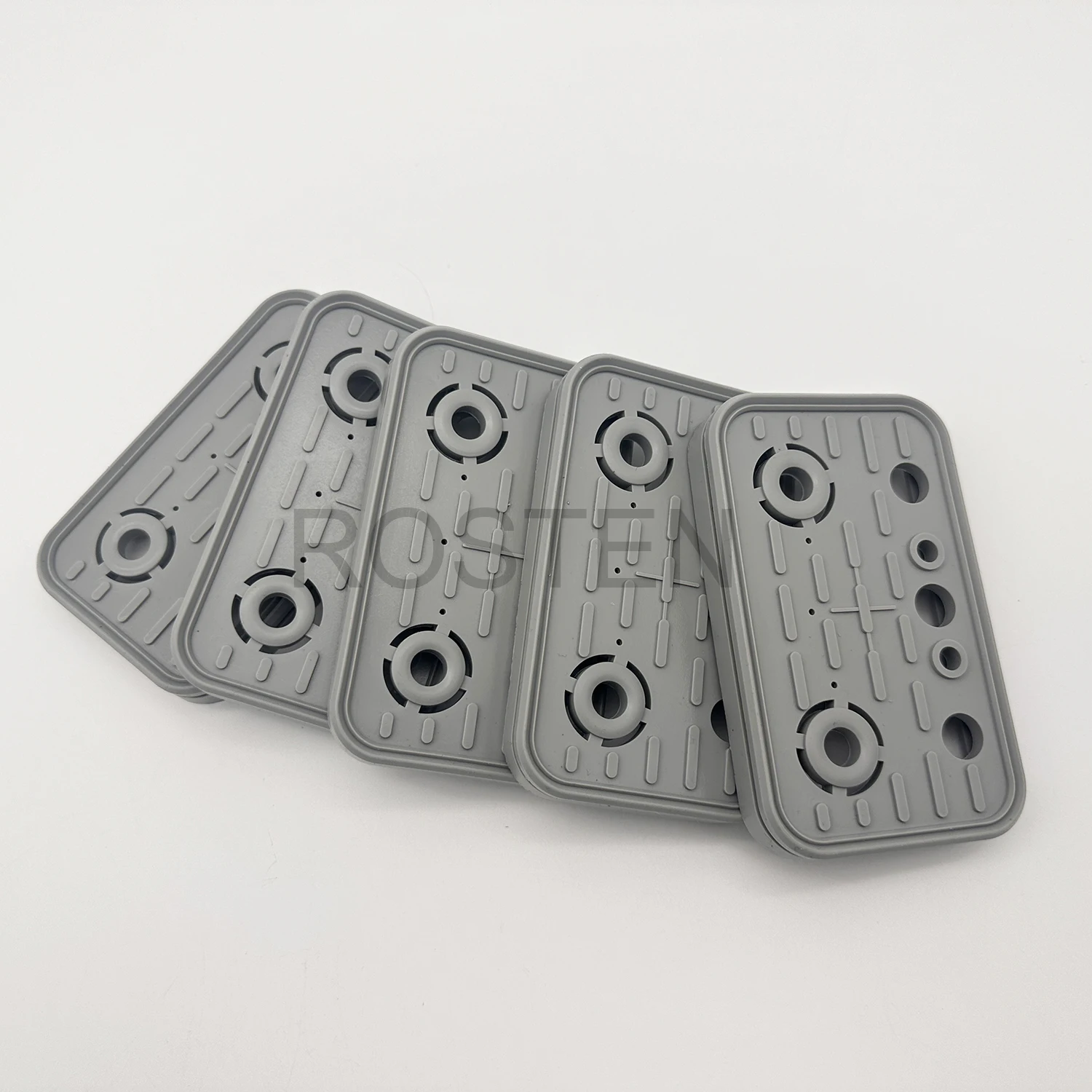 125*75*17mm Weeke Homag PTP160 Machining Center CNC Vacuum Pad Cover Suction Top Rubber Replacement Plates 5pcs 4-011-11-0196 vacuum pad cover