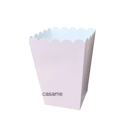 Set of 12 Pink Popcorn Boxes for Celebrations - Party, Birthday, Wedding & Baby Shower Supplies (Light pink)