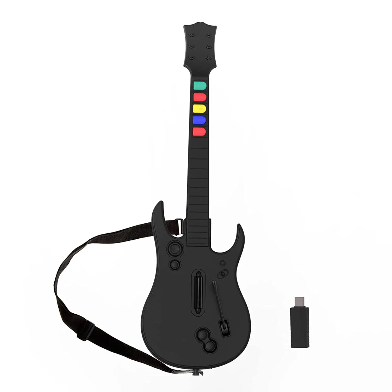 Doyo 2.4g Controlador de Herói Guitarra sem Fio para pc Ps3 Compatível com Clone Hero Rock Band Jogos Joystick Remoto Console