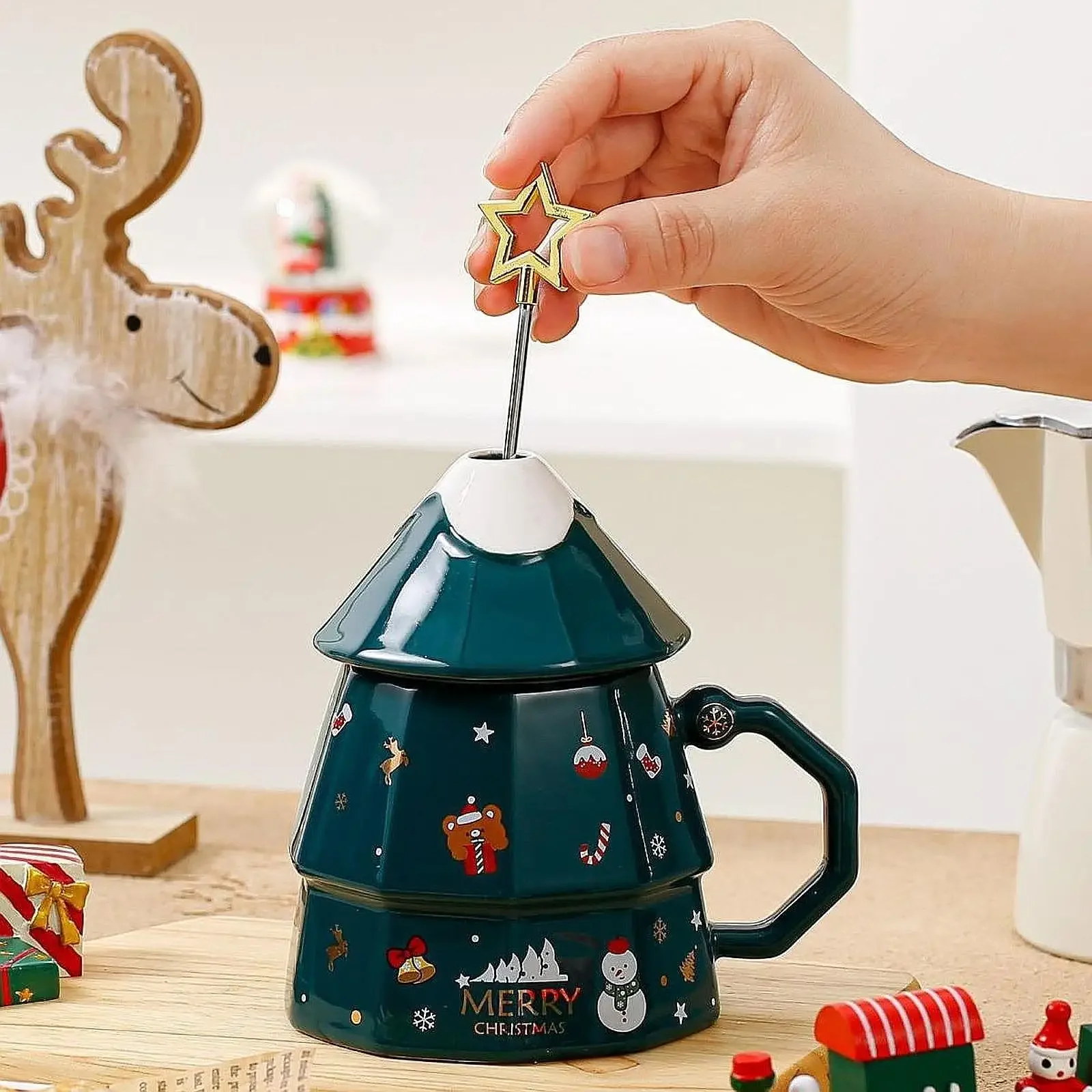 Ceramic Christmas Mug Funny Xmas Morning Cup Drinkware Christmas Tree Mug Ceramic Christmas Mug Funny Xmas Morning Cup Drinkware Christmas Tree Mug