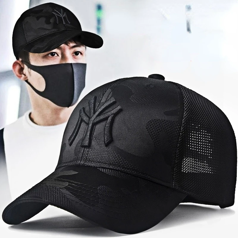 Women's Baseball Cap for Female Lady Camouflage Trucker Hat Hip Hop Sports Hat Golf Four Season Fashion Snapback