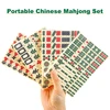 Mahjong Game Chinese Mahjong Mini Traditional Majiang Portable Travel Classic Board Games With Storage Bag Portable Table Game 5
