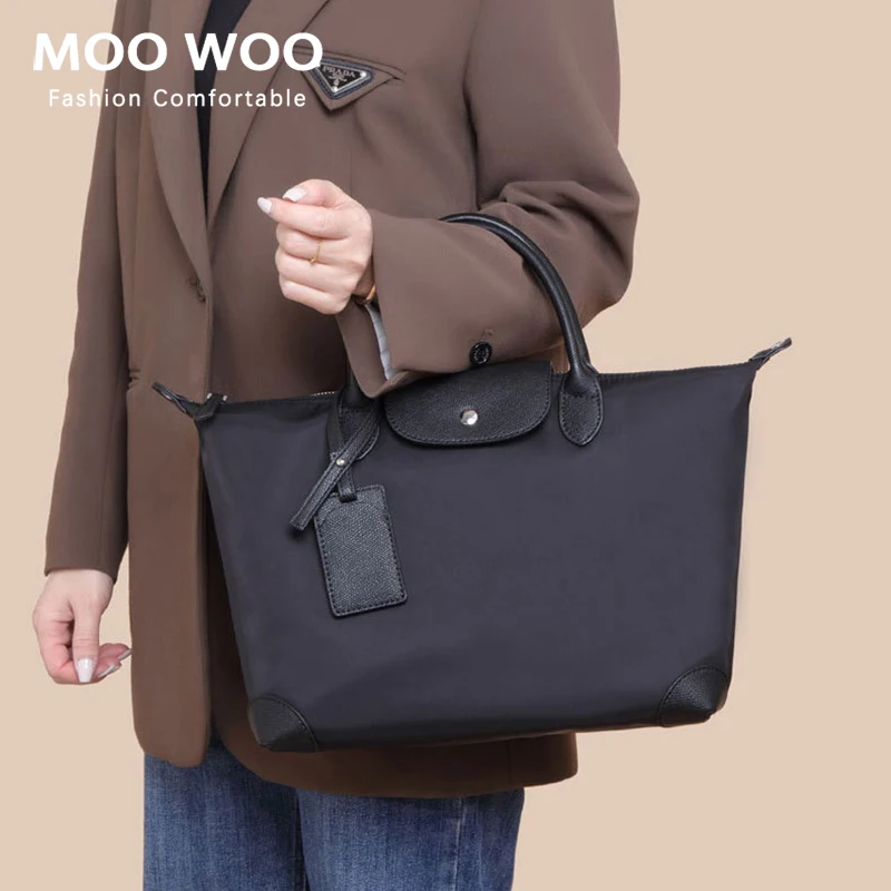 

MOOWOO Luxury Brand Tote Shoulder Bag For Women Fashion Large Capacity Handbags Female Hobos Simple Commuter Crossbody Bags