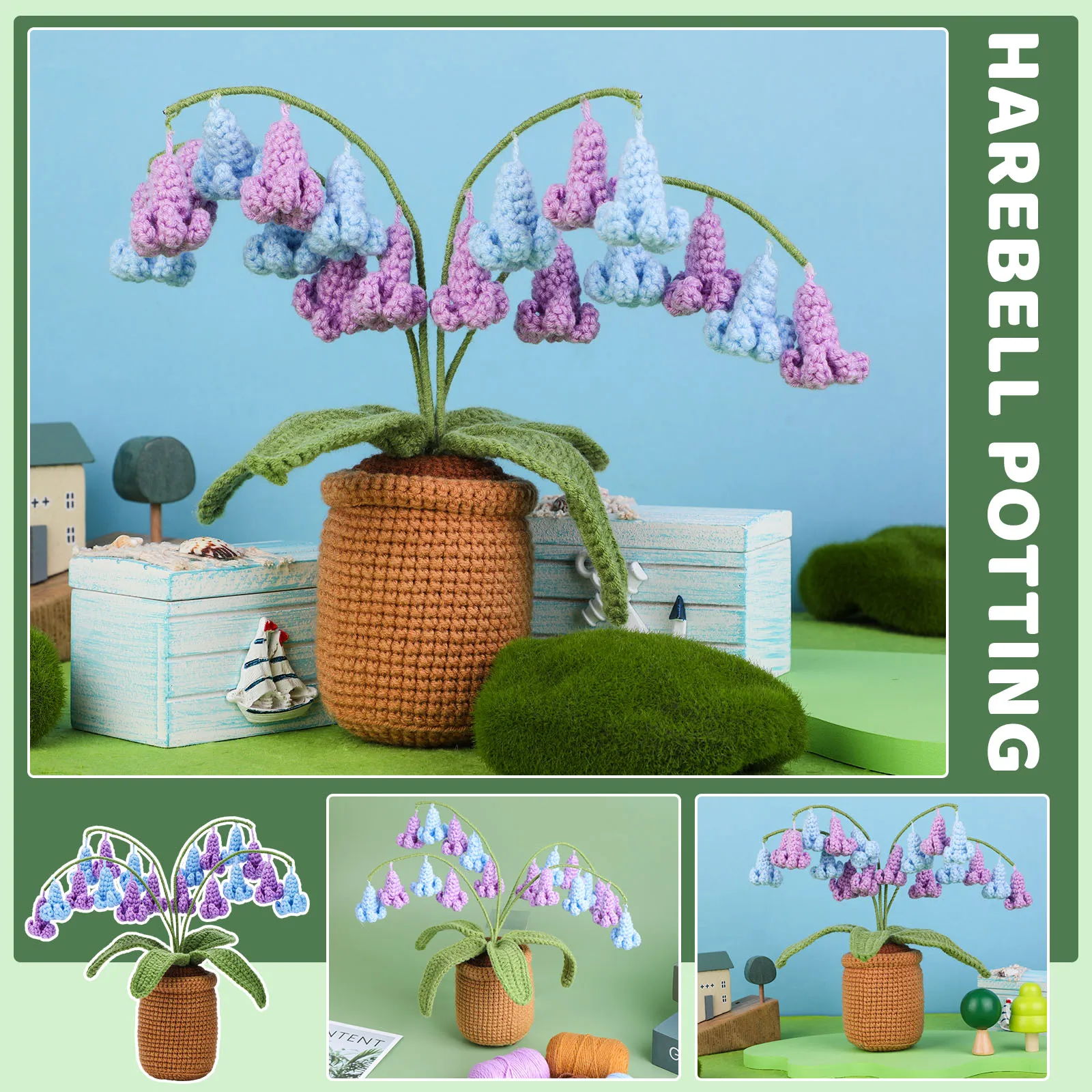 Crochet kit for beginners adults plant style