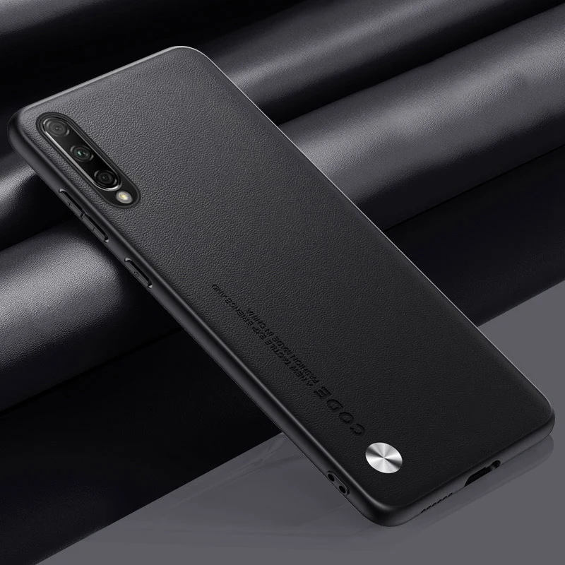 Premium PU Leather Shockproof Matte Silicone Phone Case - Full Protection Cover
