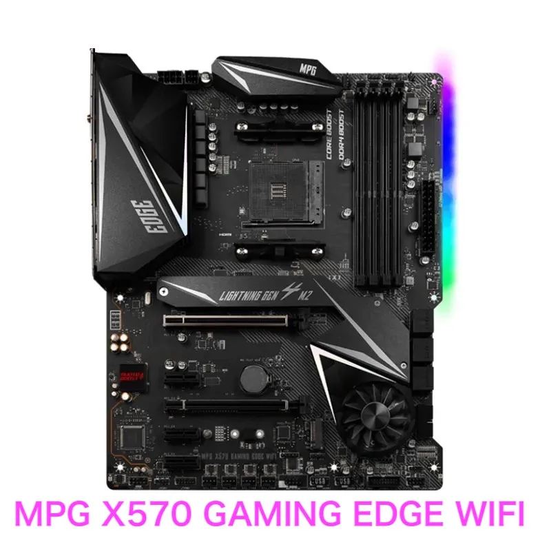 Adatto Per Scheda Madre Msi Mpg X570 Gaming Edge Wifi Am4 Lga1200 Ddr4 Atx X570 Scheda Madre Testata Al 100% Ok Completamente Funzionante