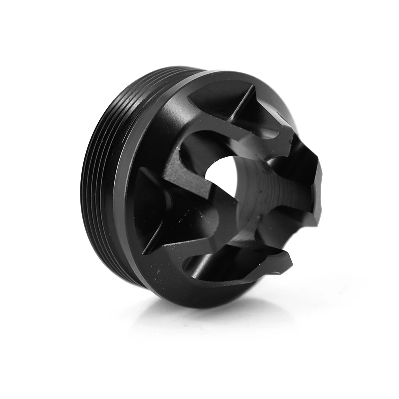 Aluminum Adapter Flash Hider Front End Cap Flash Hider for 1 58x10 L Solvent Filter any