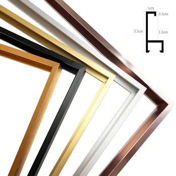 8 Colors 40x50 30x40cm Canvas Picture Metal Aluminum Outer Frames for Oil Painting Artwork Wall Art Photo Poster Home Decoration 2