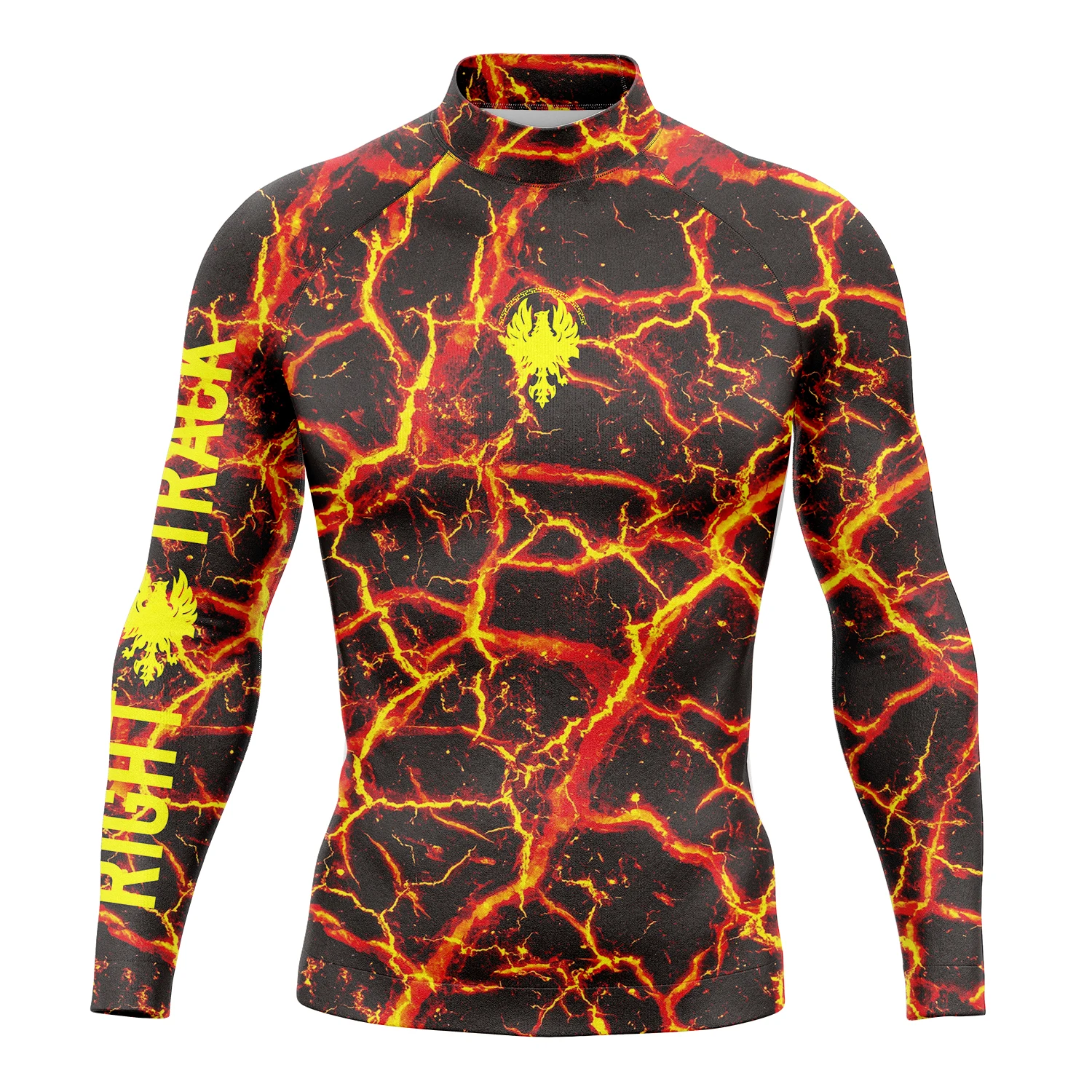 Men Rashguard Long Sleeve Surfing Shirt