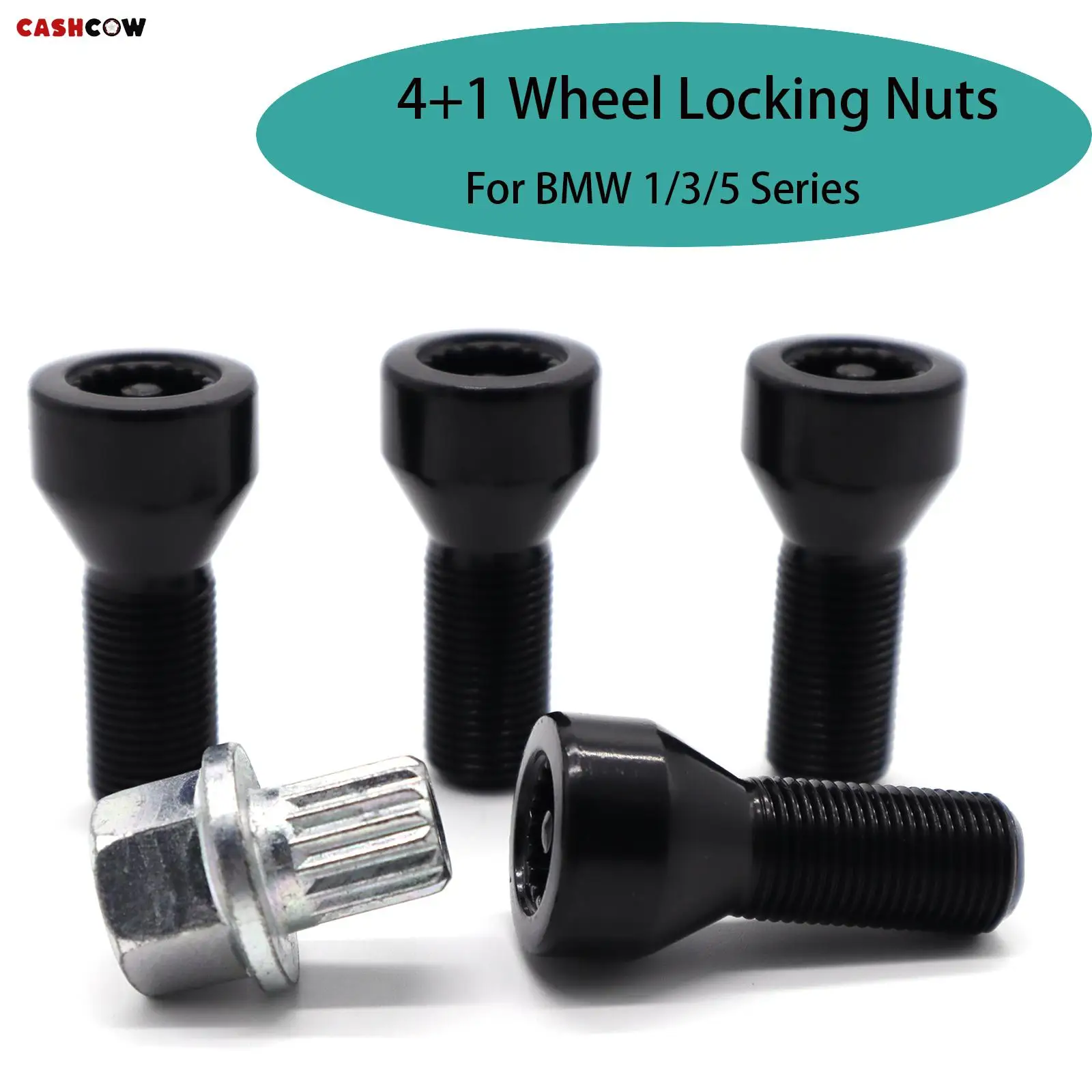 4Pcs 36136786419 Car Locking Wheel Bolt Nuts Tools Set M12 x 1.5