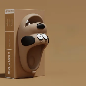 Pantofole da cartone animato da uomo nuove Scarpe estive leggere da uomo con suola morbida Sandali da bagno antiscivolo alla moda Punta a vista 1