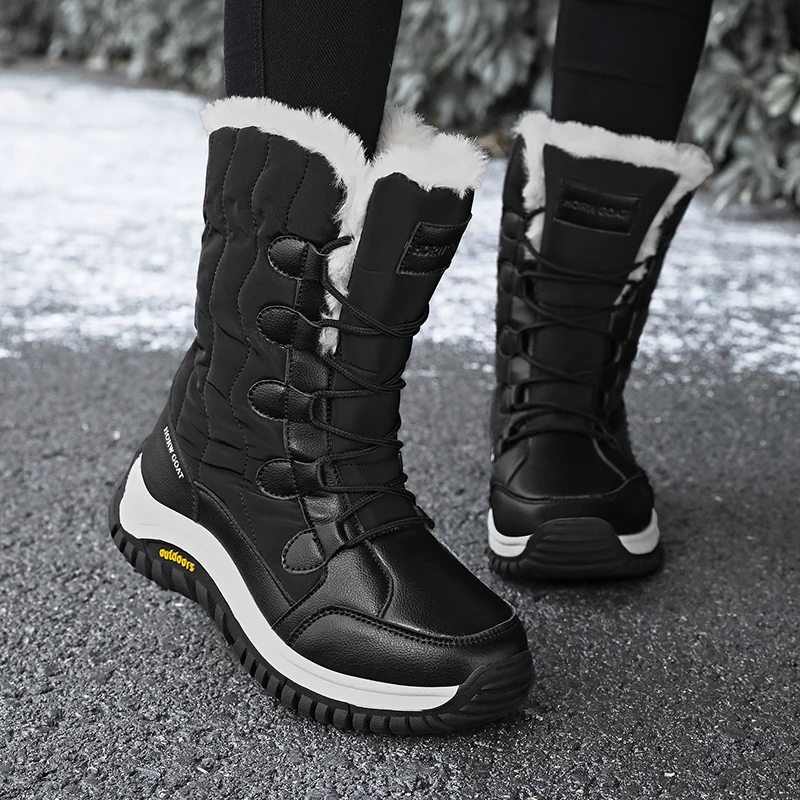 Boots For Waterproof Winter Women's Snow Boots Size Wide