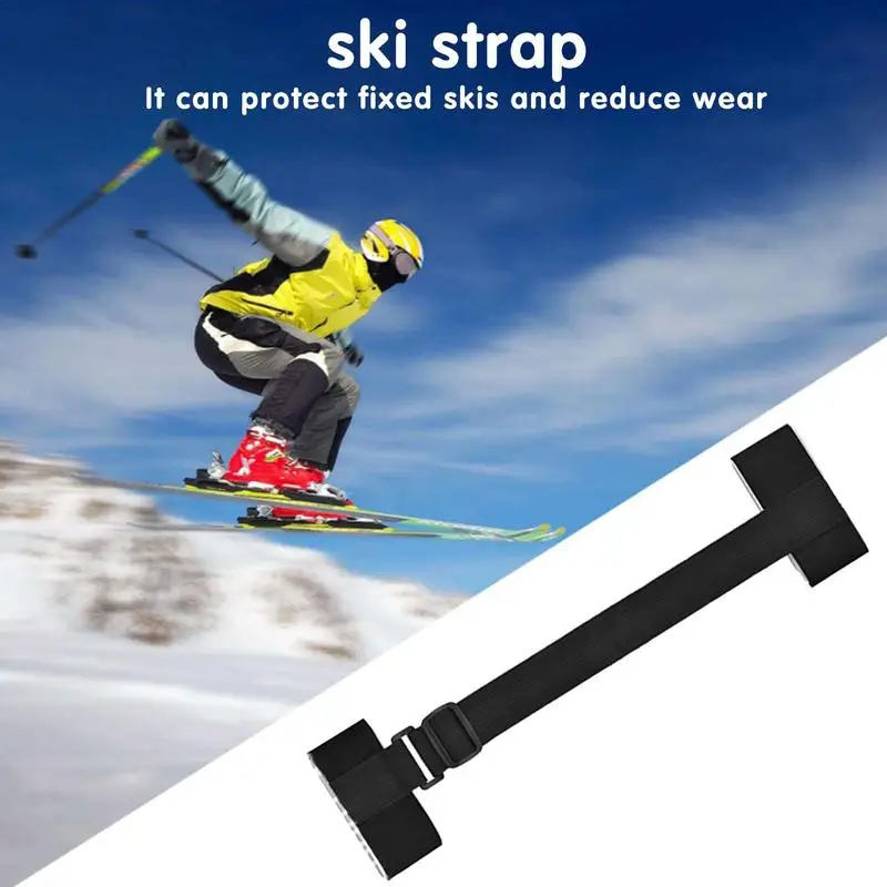 Ski Straps For Carrying Adjustable Ski Carrying Sling Strap For Easy Transportation Downhill Skiing Equipment Accessories 2