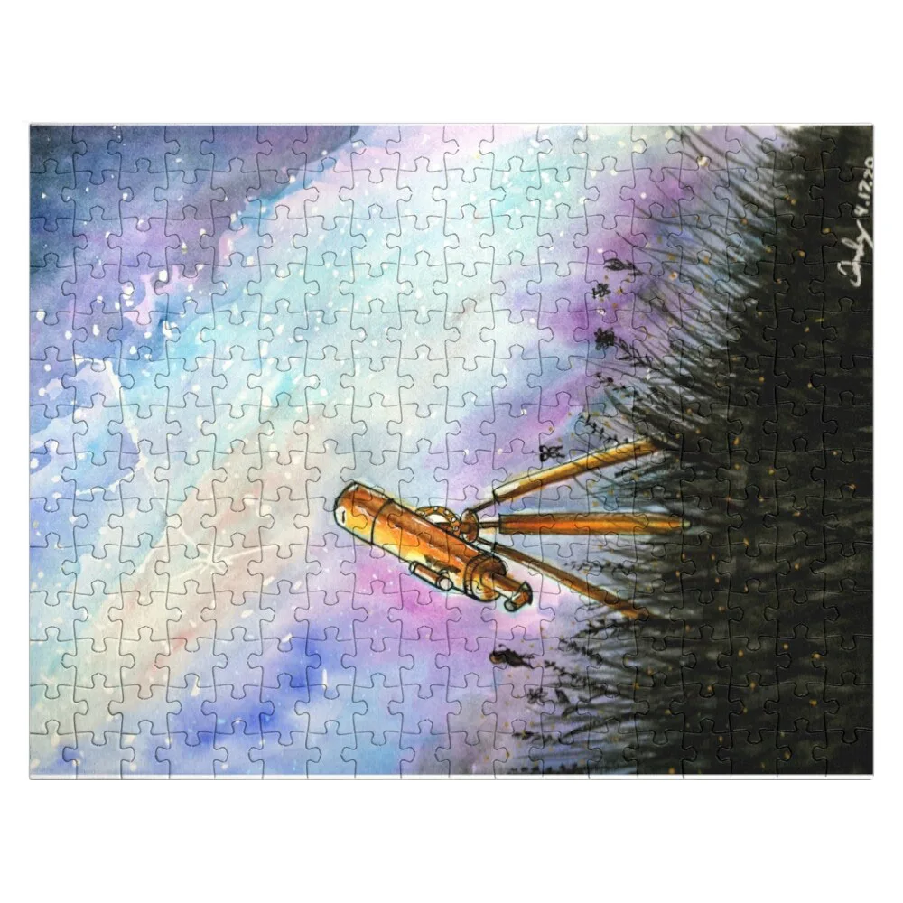 

Bronze Telescope Jigsaw Puzzle Toys For Children Custom Puzzle Photo