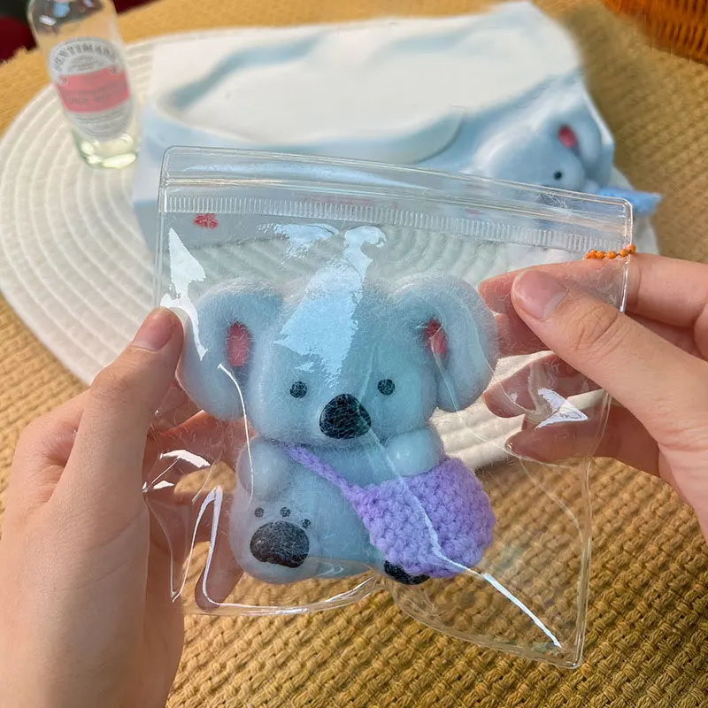 Kawaii Koala Squeeze Toy Slow Rebound Toy Fidget Toys Handmade Silicone Stress Relief Squishy Toy Sensory Toys 4