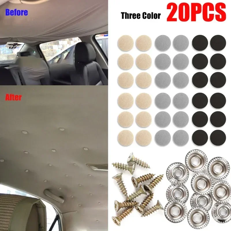 

Car Ceiling Screw Fixing Clips Car Interior Roof Cloth Buckle Screw Cap Rivet Fixer Cap Retainer Fastener Buckle Car Accessories