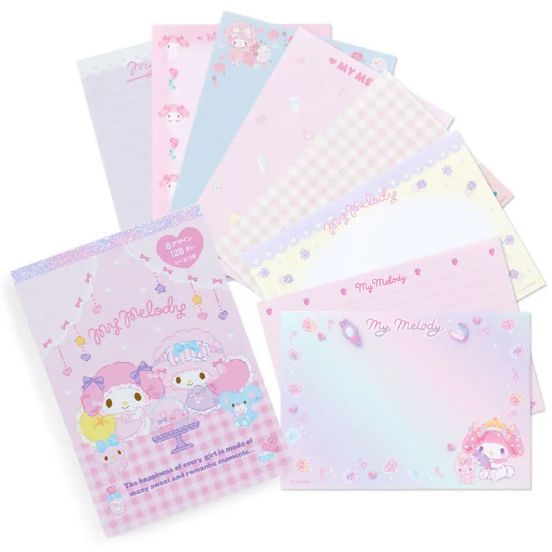 

Kawaii Sanrio Hellokitty Mymelody Kuromi Cinnamoroll помпон пурин Милая записка Pad студенческое сообщение записная книжка