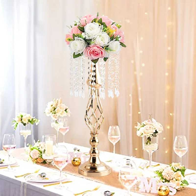 Amazon.com: Inweder Wedding Centerpiece Table Decorations - 2 Pcs Silver  Vase for Centerpieces with Chandelier Crystals, 21.7in Tall Flower Vase,  Wedding Metal Flower Stand for Event, Birthday, Home Decoration : Home &  Kitchen