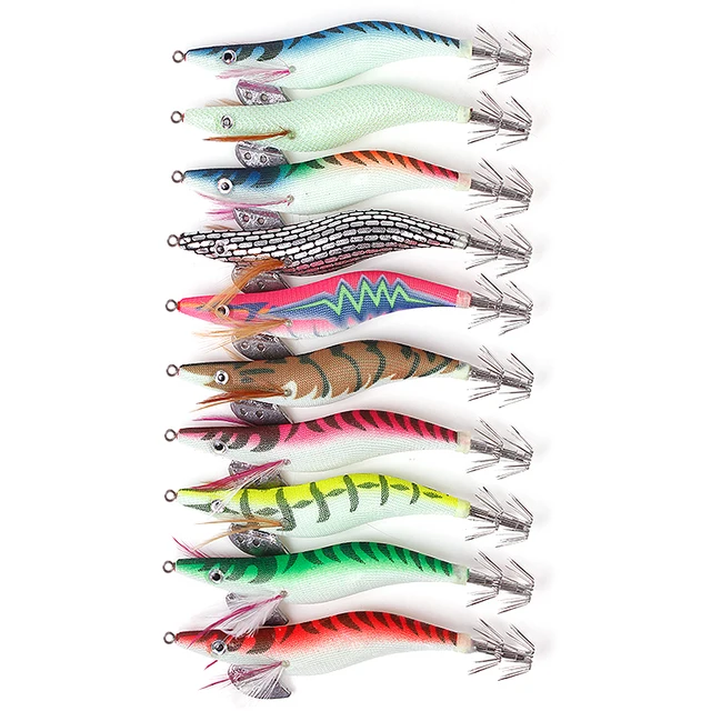 Luminous Wooden Shrimp Bait 2
