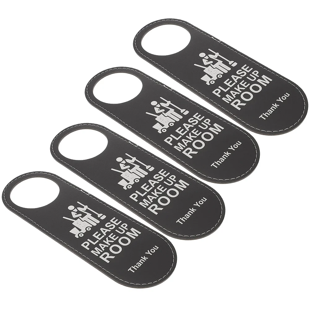 Double-side Hotel Door Make Hanger Signs Hotel Door Hanger Sign Door Hanger Sign Make Up Room Sign for Hotel do not disturb listing tag plastic door tags hanger sign coat hangers make up hotel room accessories