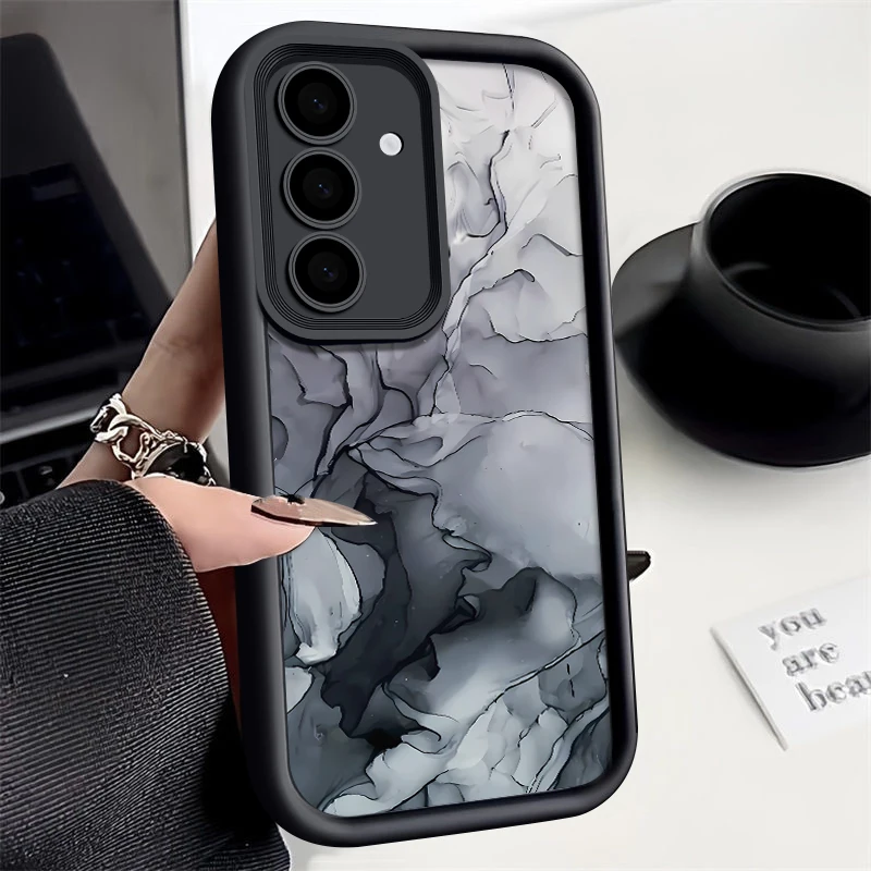Elegant Marble Design Silicone Phone Case Cover