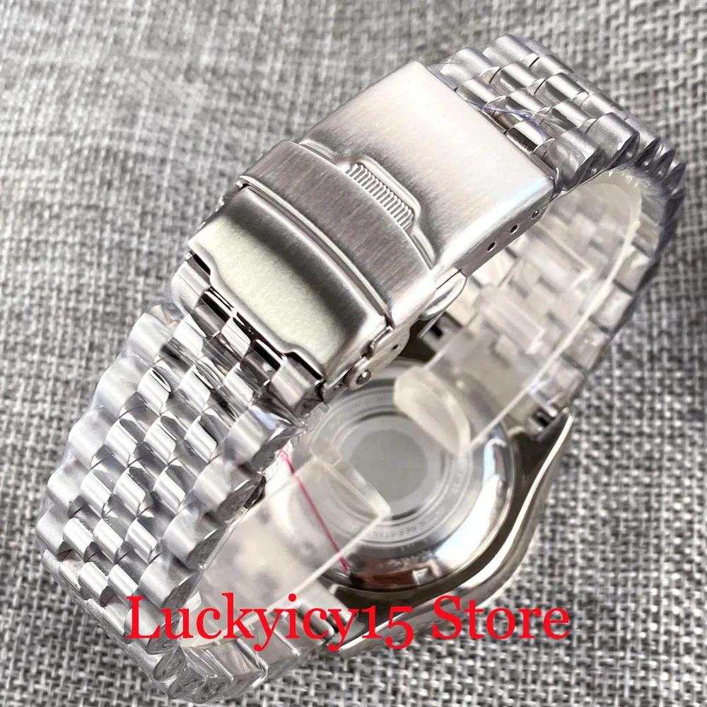 Diver 200M Water Resistant Tandorio 41MM SKX Green Luminous White Dial Automatic NH36A/NH35A Men Watch Sapphire Glass 3.8 Crown