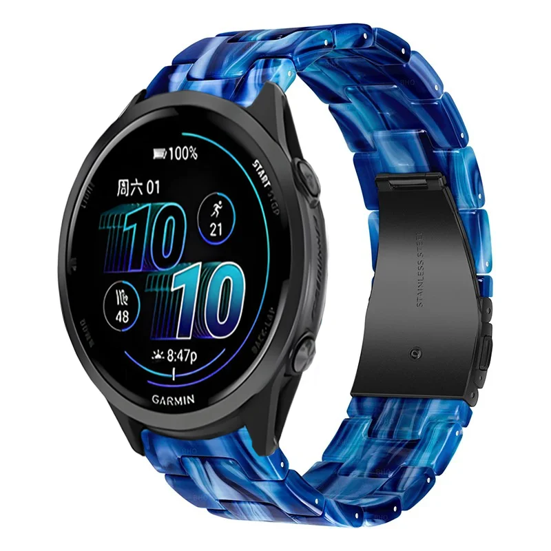 Comfortable Resin Strap Bracelet - 20mm & 22mm - for Smartwatches