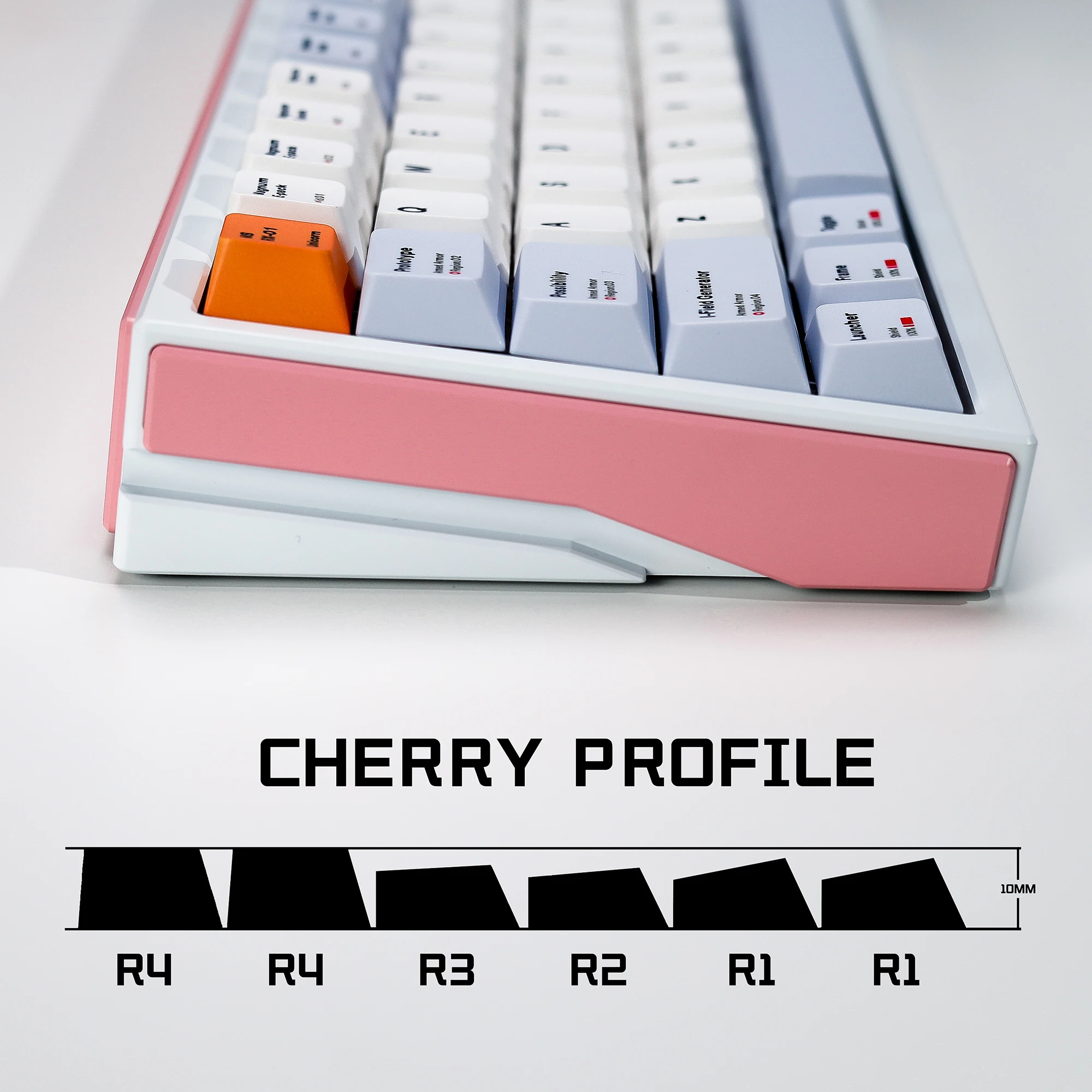 KBDiy RX-0 유니콘 키캡 ISO 미니멀리스트 체리 프로파일 앨리스 스플릿 스페이스 PBT 키캡 MX 60 기계식 키보드 139키/세트