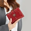 RFID Anti-Theft Retro Wallet for Women, Multi-Card Zipper, Zipper Buckle, Fashion Coin Wallet, Multi-functional Short Wallet 4