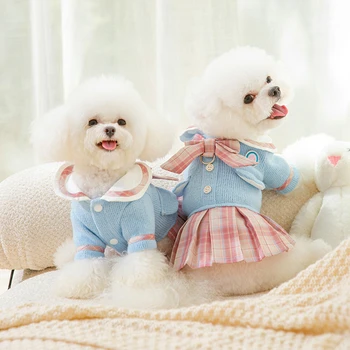 Preppy Pet Dress with Bow 1