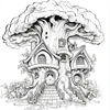 Dream Tree House Coloring Book 20 Page Gift For Birthday Party Relieve Stress Kill Time Graffiti Painting Drawing Art Book 5