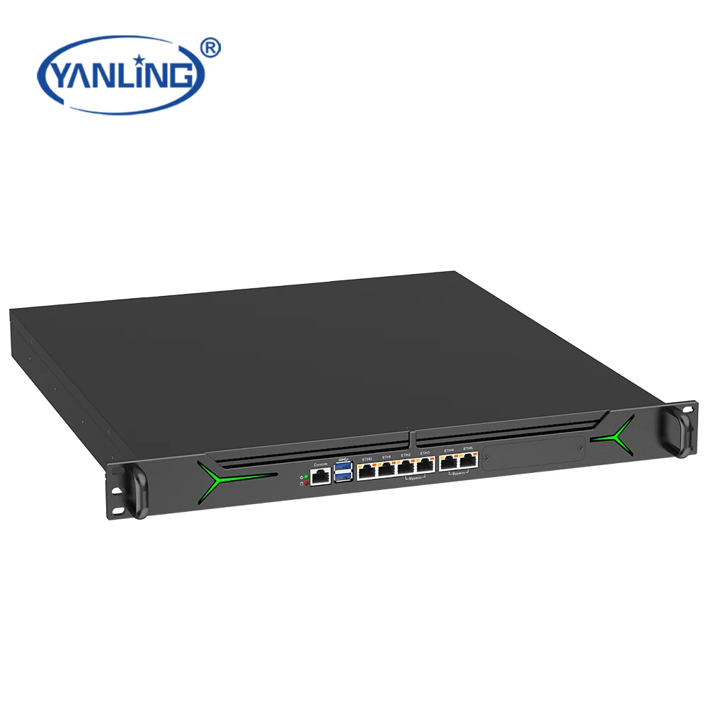 1U 방화벽 라우터 SPF 지원 12세대 또는 13세대 I3/I5/I7 4X10 SFP 1U 2U 랙 마운트 방화벽 장치