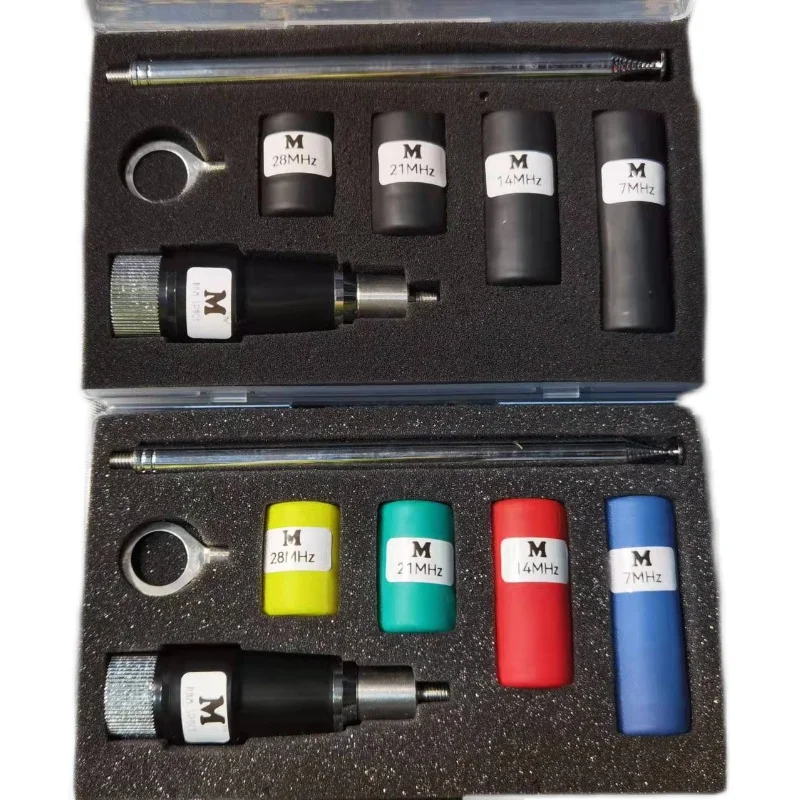 Nuovo Ma-01 7Mhz/14Mhz/21Mhz/28Mhz 50W-100W Hf Antenna Telescopica Portatile Gp Per Esterni A Onde Corte Qrp Per Radioamatori G90 Ic-705 X5105