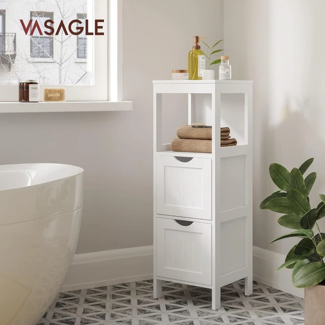 VASAGLE Bathroom Floor Cabinet, Bathroom Storage Organizer Rack