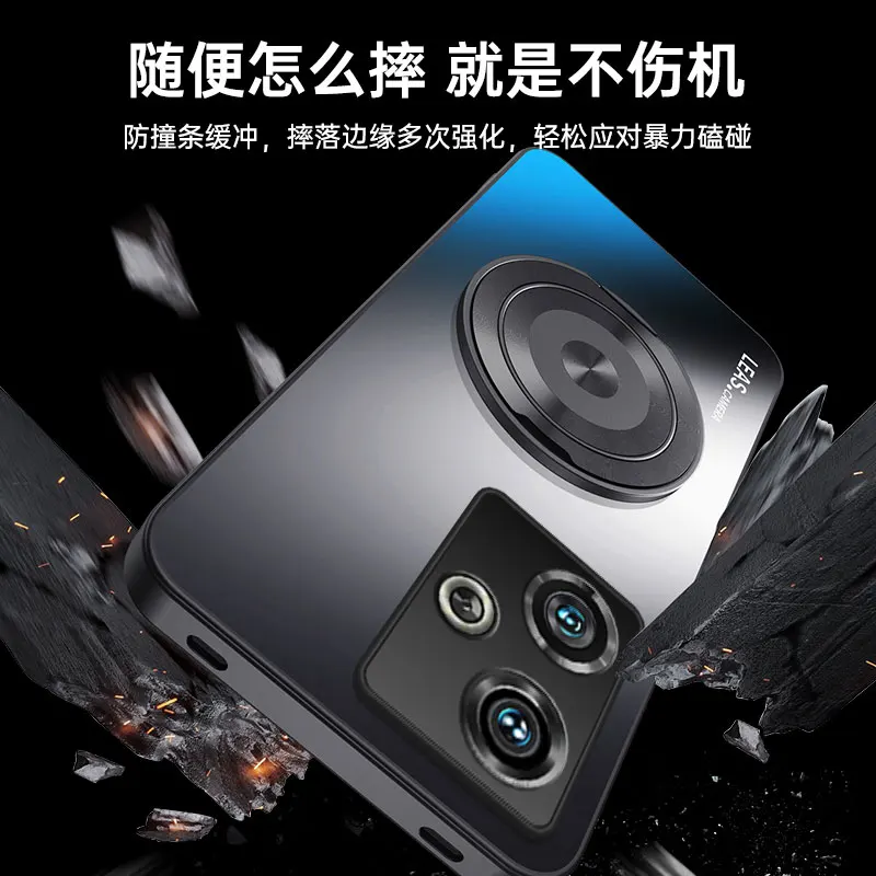 Luxury Matte Magnetic Bracket Shockproof Protective Hard Case - Premium Back Cover