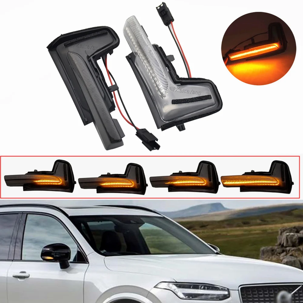 Para Volvo XC90 II MK2 XC60 V90 S90 II MK2 2x luz LED dinámica de