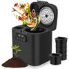Electric Compost Bin Kitchen Capacity Composter Bins Outdoor Indoor with Tri-Blade, Smart Waste Dispenser Countertop Compost 1