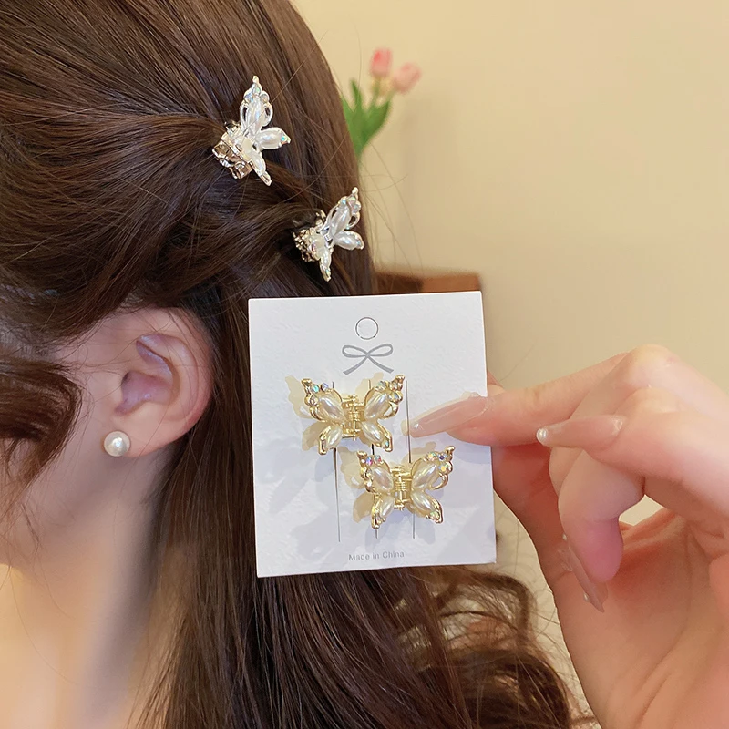 Schmetterling-Haarklammern für Frauen mit Eingelegten Strass-Steinen Modische Haarspange 2025 Neu im Luxus-Designer-Stil Mädchen-Accessoires – Detail 9