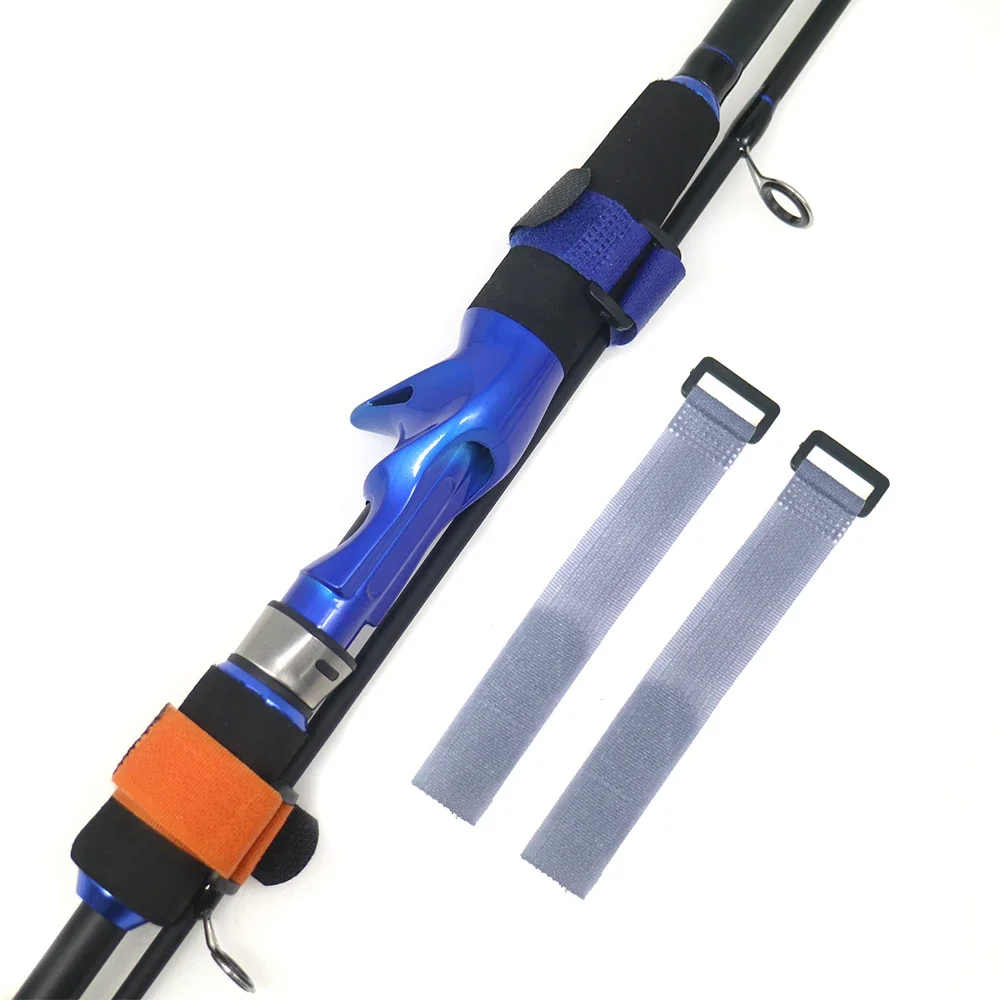 Reusable Fishing Rod Tie Holder Strap Suspenders Fastener Hook Loop Cable Cord Ties Belt Fishing Accessories 10pcs/lot fishing accessories fishing rod holder fishing rod tip protector fishing rod protector