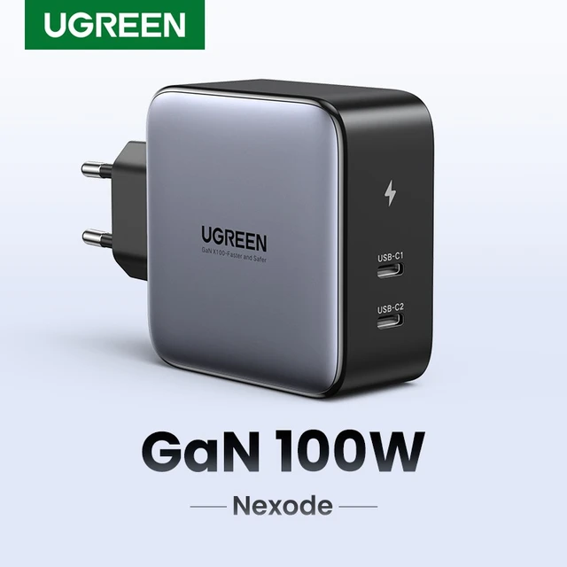 UGREEN-cargador USB tipo C GaN de 100W, dispositivo de carga rápida para  Macbook, Tablet, Xiaomi, iPhone 1514, 13, 12 Pro - AliExpress