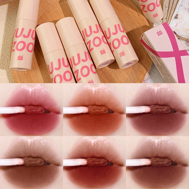 

1PC Lip Mud Balm Glaze Crystal Moisturizing Lipstick Velvet Matt Mousse Solid Lip Gloss Tint Lasting Makeup Korean Cosmetics