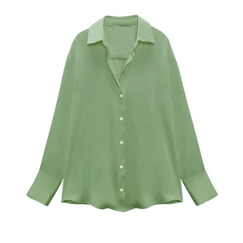 High Quality Women Office Blouse Chic Elegant Striped Casual Single Breasted Shirts Popular Streetwear Skin-friendly Top Clothes 1